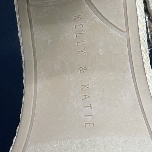 Kelly & Katie Hailee Natural Raffia Womens 8.5M Heels Tropical Beach Resort Wear - Picture 9 of 11